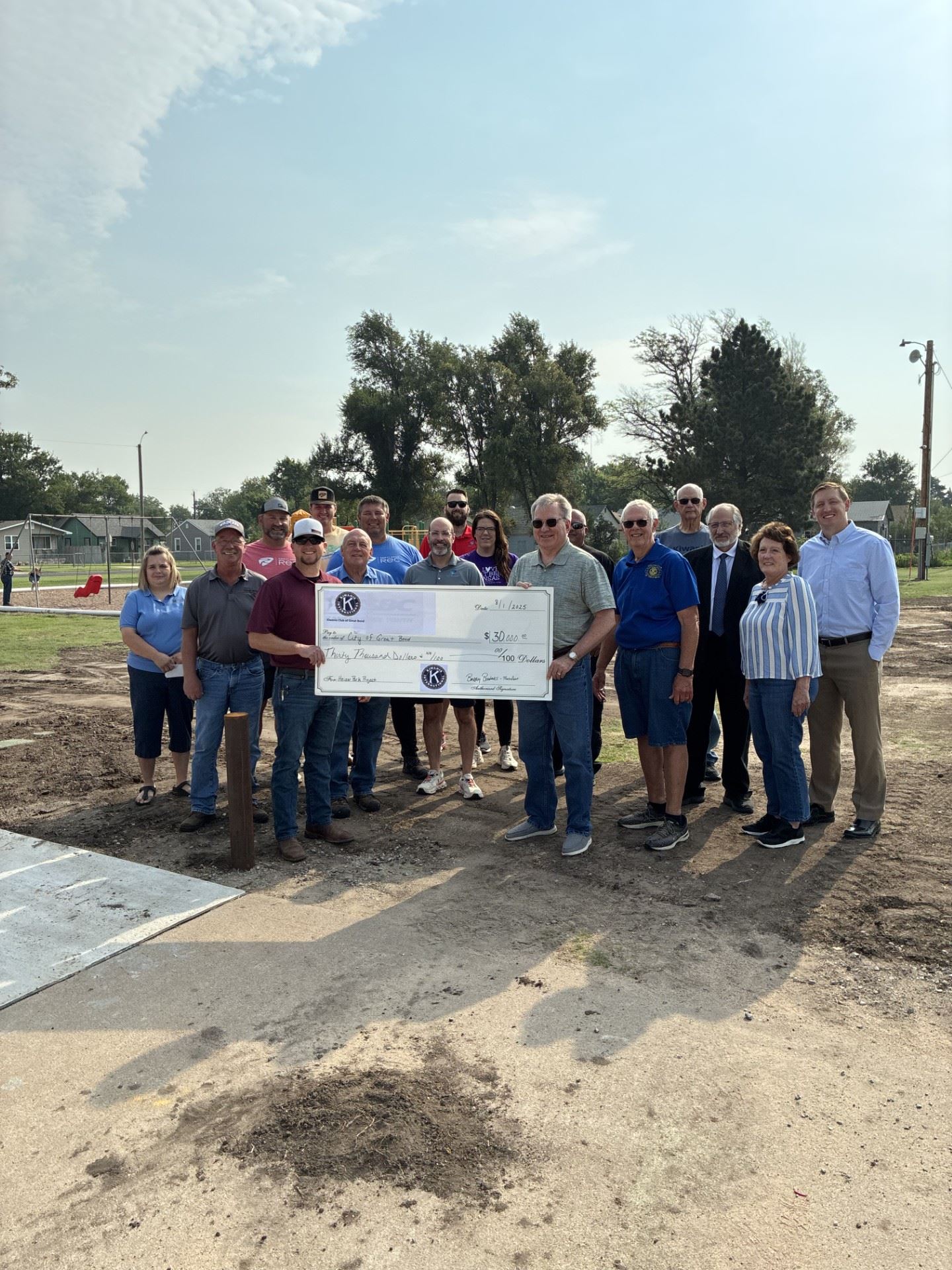 Members of the Kiwanis Club, Great Bend City Council and City of Great Bend 
