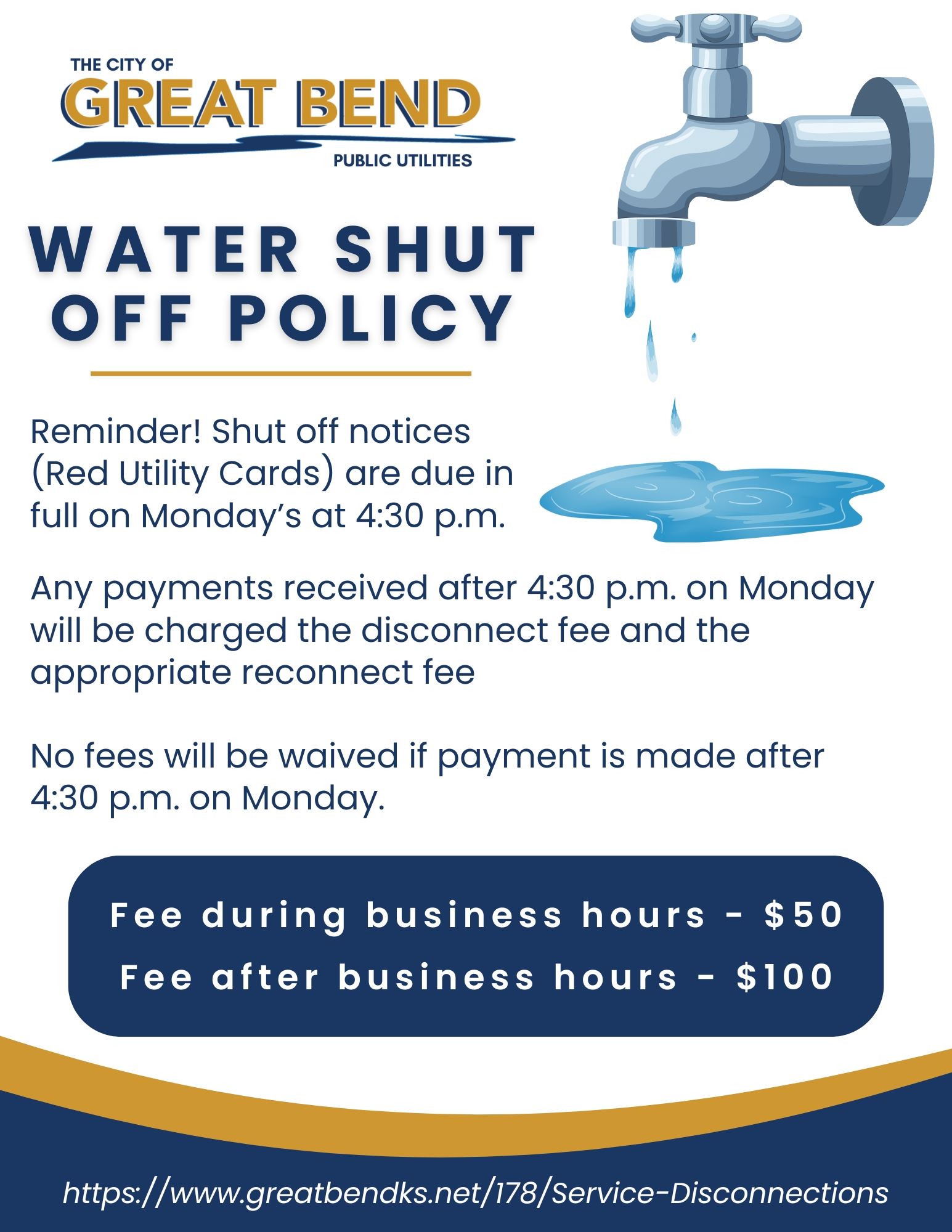 Water Shut Off Policy 2026